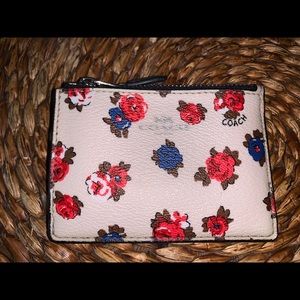 COACH Floral Print Mini Skinny ID Case